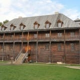 Big House at Fort Edmonton Park, 2007, front elevation. Photo by Lawrence Herzog. Courtesy of COE Sustainable Development.