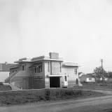 Photograph of Brodeur House taken in 1950, showing the exterior of the structure.