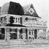 Exterior view of the Duggan Residence, taken in 1908.