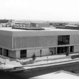 Exterior view of the Edmonton Art Gallery taken in 1968, showcasing its architectural features.