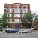 H.V. Shaw Building, 2001, front elevation. View of the building's exterior.