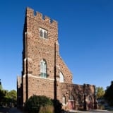 Holy Trinity Anglican Church in 2008 from the front view, showcasing its architectural features.