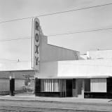 Exterior view of the Roxy Theatre, showcasing its architectural features.
