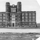 Exterior view of St. Stephen's College from 1913, showcasing the front elevation. City of Edmonton Archives EA-561-26.