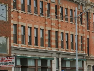 Ernest Brown Block, 2007, front view. Photo by Lawrence Herzog. Courtesy of City of Edmonton Sustainable Development.