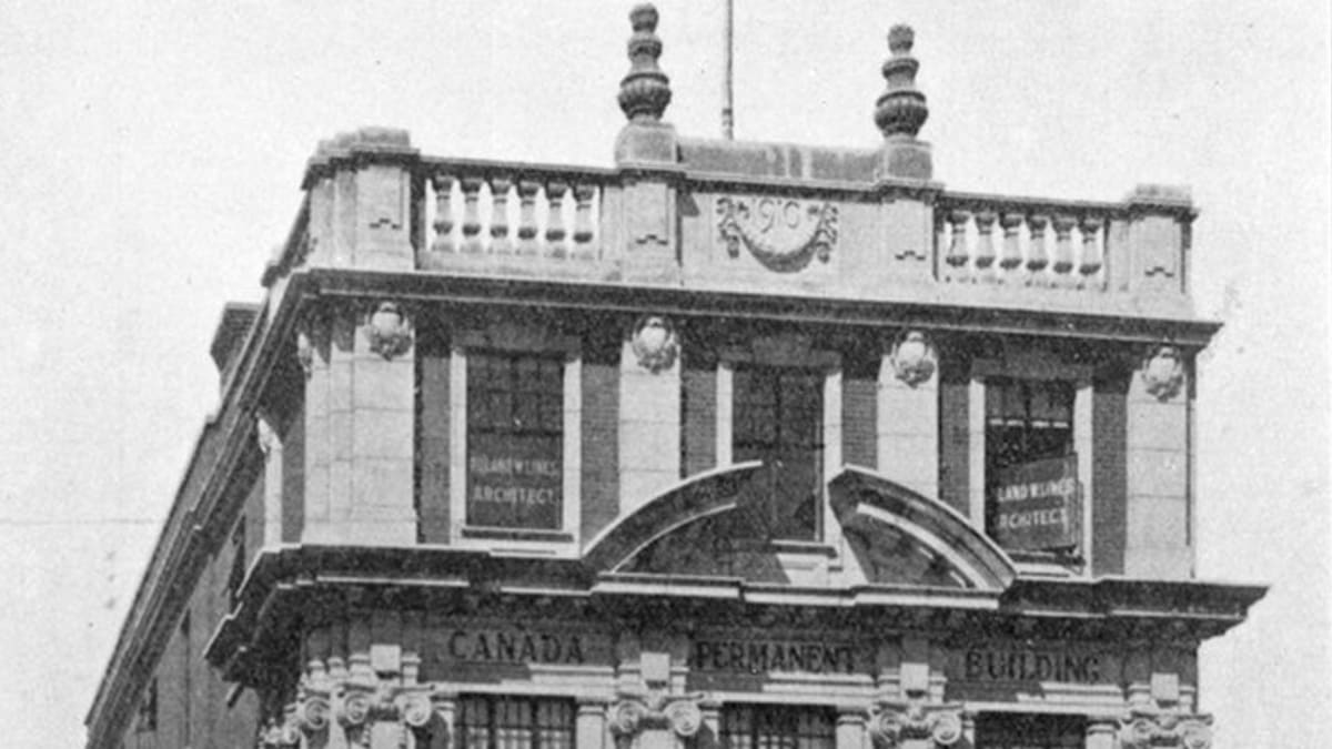 Canada Permanent Building, front elevation