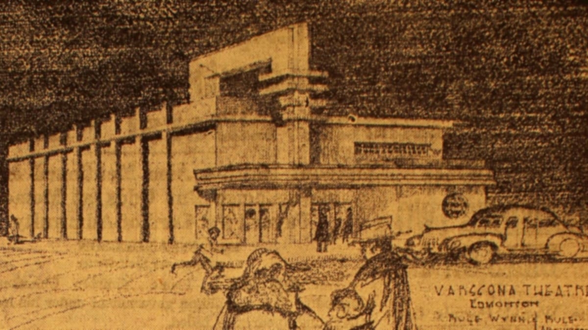 Photograph of the Varscona Theatre, as published in the Edmonton Bulletin on May 9, 1940.