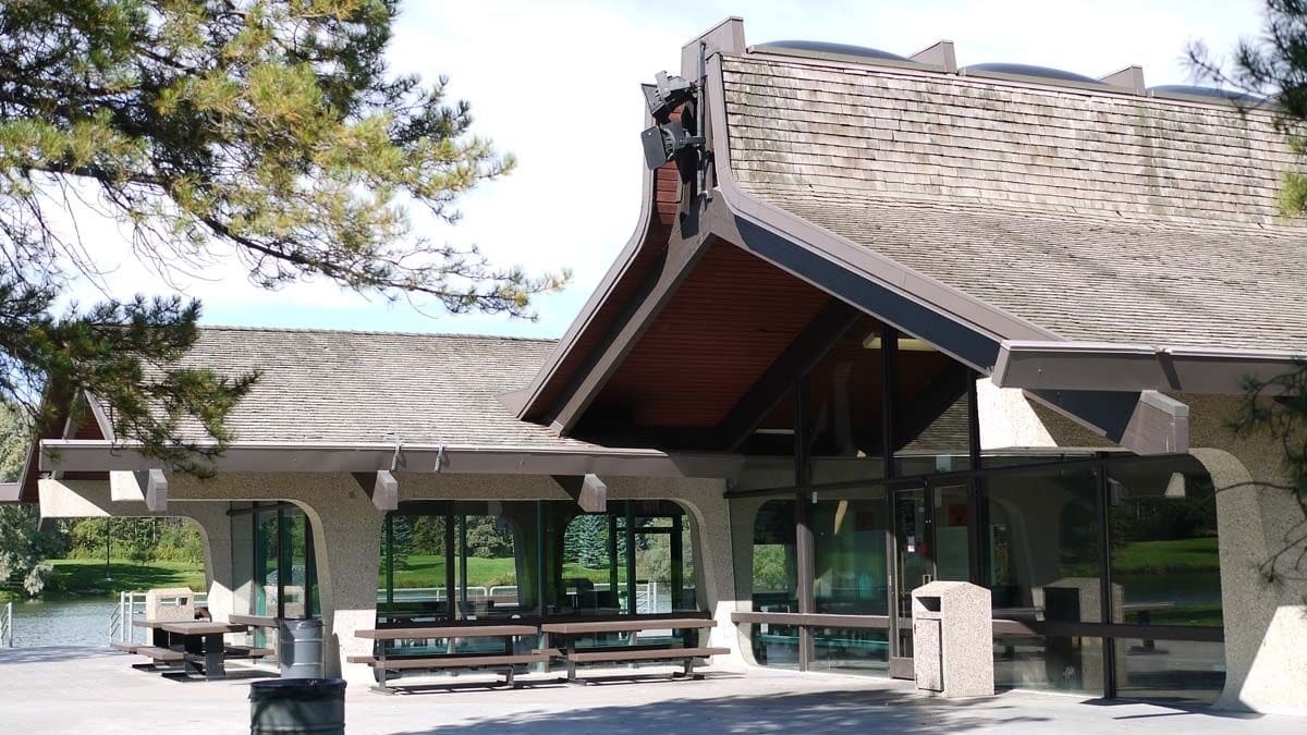 Mayfair Park Pavilions, 2013, side view. Photo courtesy of Ann Hall.