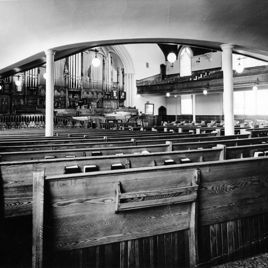 First Presbyterian Church, 1964, interior view