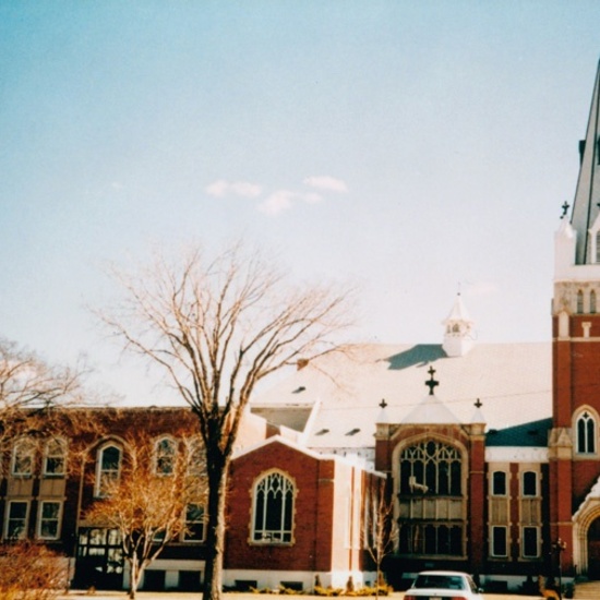 Robertson-Wesley United Church, 1997, side elevation