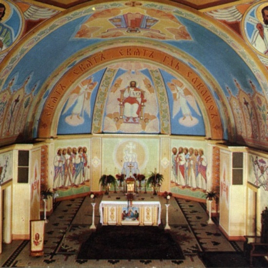 St. Josaphat Ukrainian Catholic Cathedral, date unknown, interior view