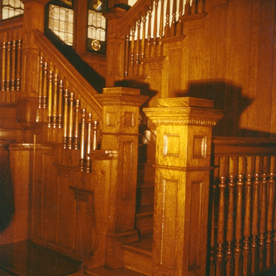Bard Residence, main front stairway