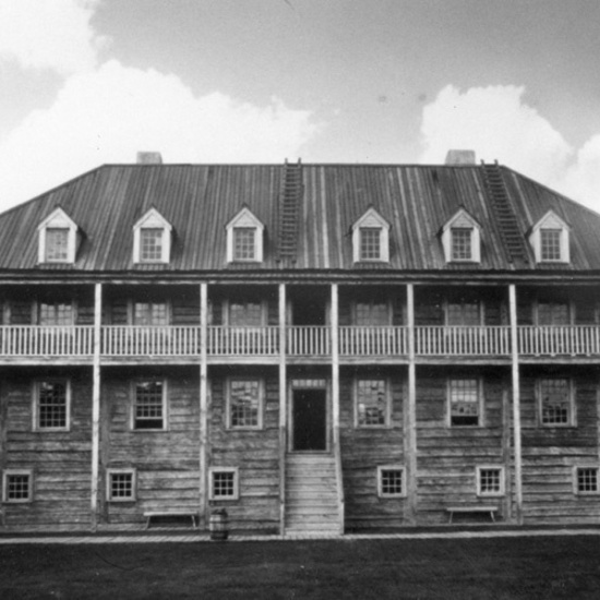 Big House at Fort Edmonton Park, 1975, front elevation